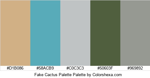 Fake Cactus Palette Colors Logo