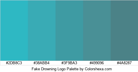Fake Drowning Logo Colors Logo
