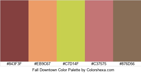 Fall Downtown Color Colors Logo