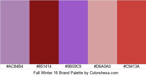 Fall Winter 16 Brand Colors Logo