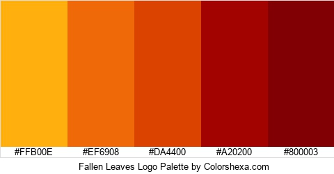 Fallen Leaves Logo Colors Logo