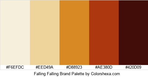 Falling Falling Brand Colors Logo