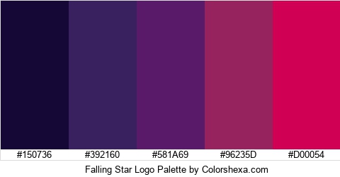 Falling Star Logo Colors Logo