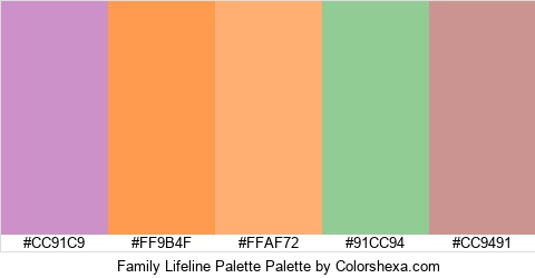 Family Lifeline Palette Colors Logo