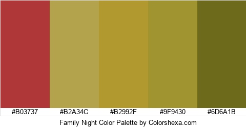 Family Night Color Colors Logo