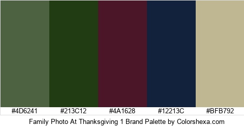 Family Photo At Thanksgiving 1 Brand Colors Logo