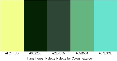 Fans Forest Palette Colors Logo