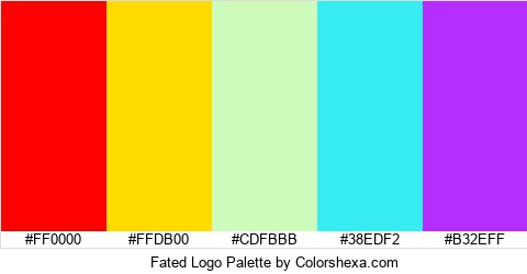 Fated Logo Colors Logo