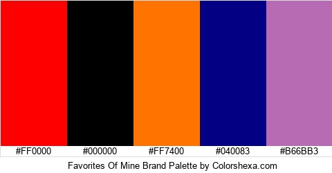 Favorites Of Mine Brand Colors Logo