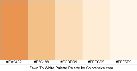 Fawn To White Palette Colors Logo
