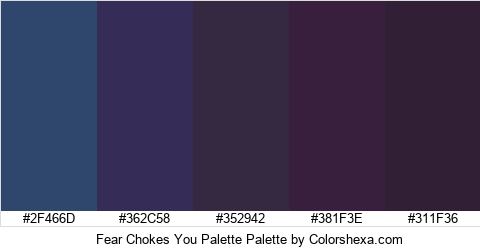 Fear Chokes You Palette Colors Logo