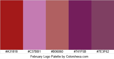 February Logo Colors Logo