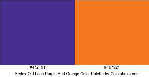 Fedex Old Logo Purple And Orange Color Colors Logo