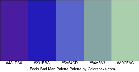 Feels Bad Man Palette Colors Logo