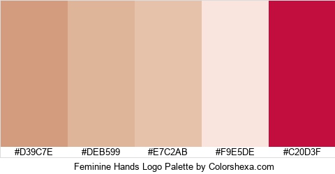 Feminine Hands Logo Colors Logo