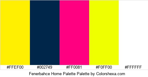 Fenerbahce Home Palette Colors Logo