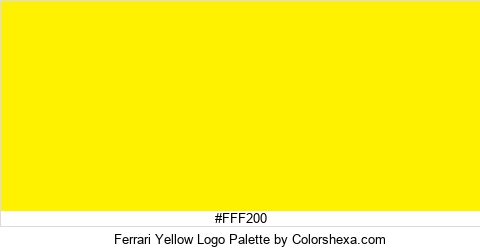 Ferrari Yellow Logo Colors Logo
