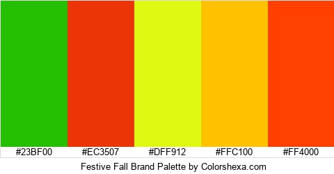 Festive Fall Brand Colors Logo