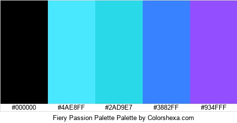 Fiery Passion Palette Colors Logo
