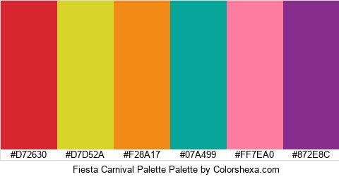 Fiesta Carnival Palette Colors Logo