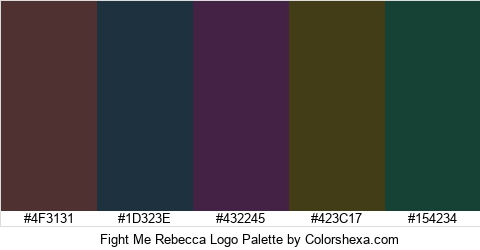 Fight Me Rebecca Logo Colors Logo