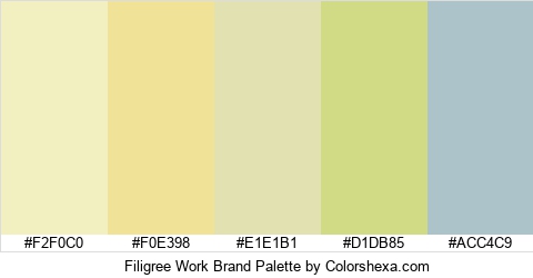Filigree Work Brand Colors Logo