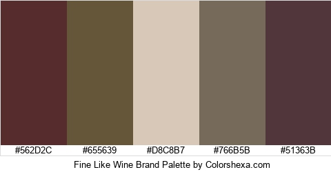 Fine Like Wine Brand Colors Logo