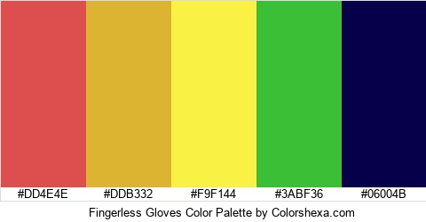 Fingerless Gloves Color Colors Logo
