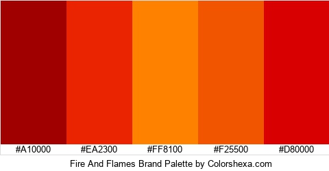 Fire And Flames Brand Colors Logo