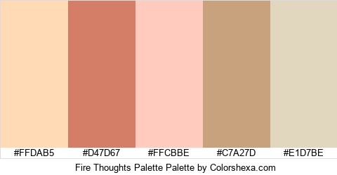 Fire Thoughts Palette Colors Logo