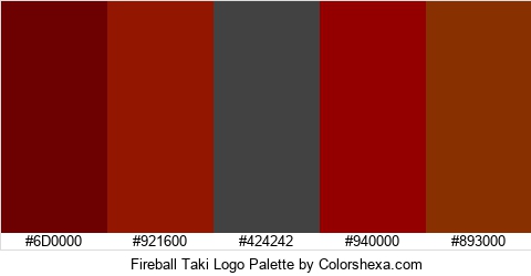 Fireball Taki Logo Colors Logo