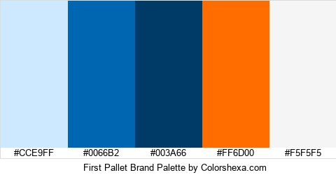 First Pallet Brand Colors Logo