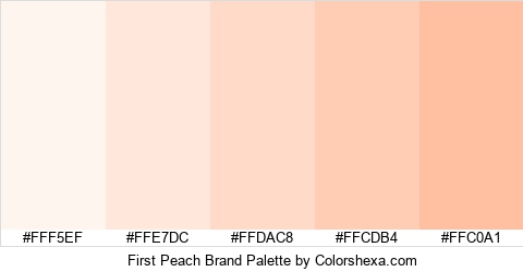 First Peach Brand Colors Logo