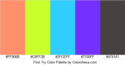 First Try Color Colors Logo