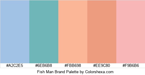 Fish Man Brand Colors Logo