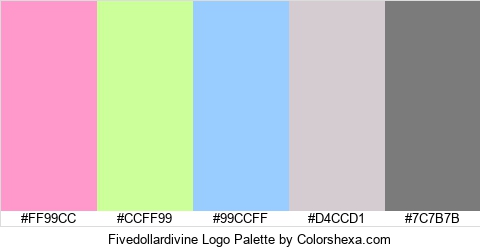 Fivedollardivine Logo Colors Logo