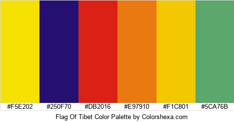 Flag Of Tibet Color Colors Logo