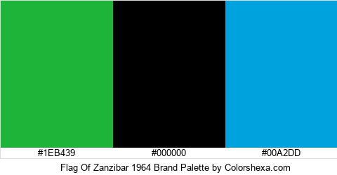 Flag Of Zanzibar 1964 Brand Colors Logo