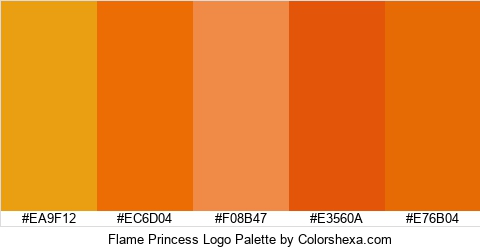 Flame Princess Logo Colors Logo