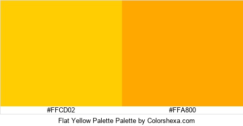Flat Yellow Palette Colors Logo