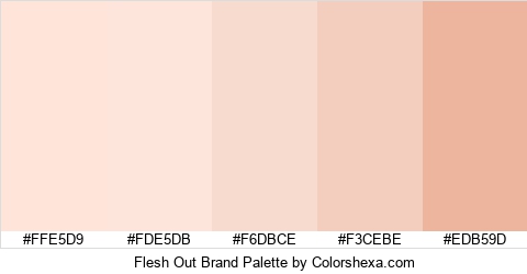 Flesh Out Brand Colors Logo