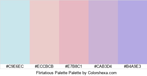 Flirtatious Palette Colors Logo