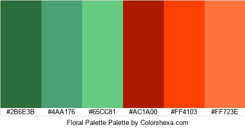 Floral Palette Colors Logo
