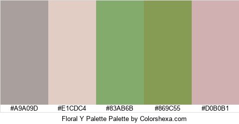 Floral Y Palette Colors Logo