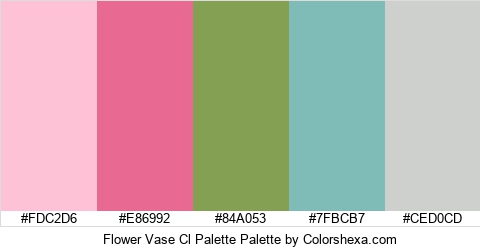 Flower Vase Cl Palette Colors Logo