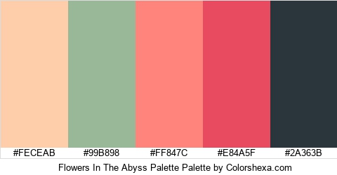 Flowers In The Abyss Palette Colors Logo