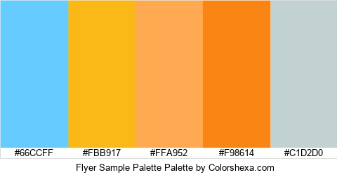 Flyer Sample Palette Colors Logo