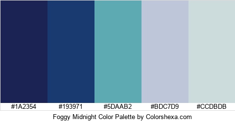 Foggy Midnight Color Colors Logo
