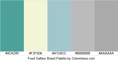 Food Gallery Brand Colors Logo