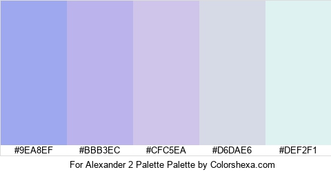 For Alexander 2 Palette Colors Logo